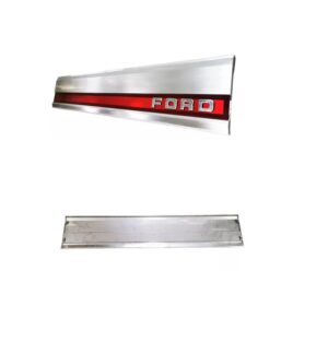 CAB33 MOLDURA TAPA CAJA (CHAPETON DE TAPA CAJA) FORD PU F150 87-96 MOLDURA ROJA ALUMINIO