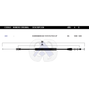 CDS6 CABLE DE SOBRE MARCHA TY PICK UP 83 #223