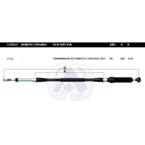 CDT47 CABLE DE TRANSMISION GM GEO TRACKER AUT 94 #613A