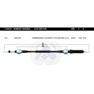CDT57 CABLE DE TRANSMISION GM CUTLAS TRANSV 89-95 #664