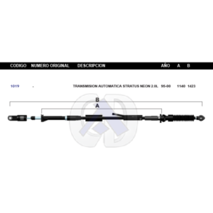 CDT88 CABLE DE TRANSMISION DG NEON 95-00 2.0L #1019