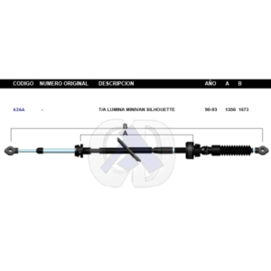 CDT91 CABLE DE TRANSMISION CHEV LUMINA VAN 1990 AUT #626A
