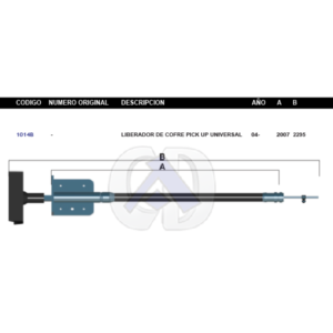 CLC2 CABLE DE COFRE UNIVERSAL VARIOS 2MTS C/BASE #1014B