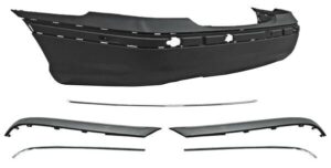 DTMBCC01SS DEFENSA TRAS MBENZ CLASE C 01-07 COMPLETA C/MOLD CROMADA C/HOYO P/SENS ****6