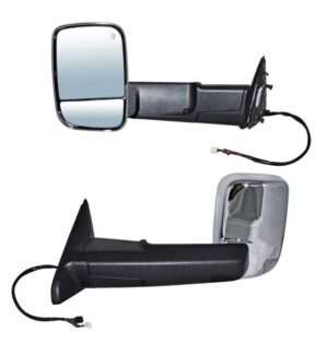 ELDPU13EL3 ESPEJO DODGE PU 13-16 1500/2500/3500/4000 ELECT CROM TELESCOPICO C/LUZ INF C/DIRECC C/DESEMP C/MEM C/SENSOR TEMP IZQ