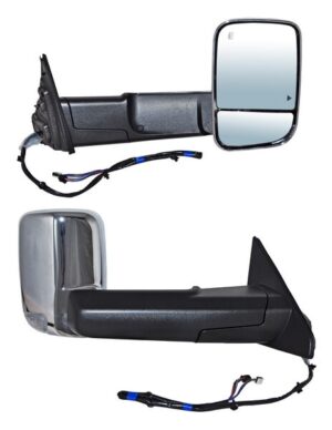 ELDPU19ER3 ESPEJO DODGE PU 19-20 RAM LINEA NUEVA ELECT CROM C/DIRECC C/LUZ INF C/MEM C/DESEMP C/SENSOR PUNTO CIEGO DER