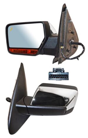 ELFEP15EL2 ESPEJO EXPEDITION 15-17 ELECT CROM C/LUZ INF C/DIRECC AUTOABATIBLE C/SENSOR PUNTO CIEGO C/MEM C/DESEMP 15 PINES 230310 IZQ