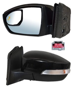 ELFFO15EL ESPEJO FOCUS 15-17 ELECT P/PINT C/LUZ INF C/DIRECC C/SENSOR PUNTO CIEGO  C/DESEMP 11 PINES 230127 IZQ