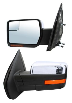 ELFPU09EL6 ESPEJO FORD PU 09-14 ELECT CROMADO C/MEM C/DESEMP C/DIRECC C/LUZ INF AUTOABATIBLE C/PUNTO CIEGO IZQ