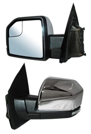 ELFPU15ECL ESPEJO FORD PU / F150 15-18 ELECT CROM C/LUZ INF LED C/MEM C/DIRECC C/DESEMP C/PUNTO CIEGO AUTOABATIBLE IZQ