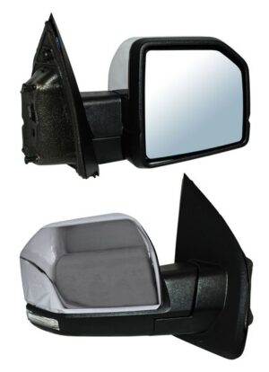ELFPU15ECR1 ESPEJO FORD PU / F150 15-18 ELECT CROM C/LUZ INF LED C/MEM C/DIRECC S/PUNTO CIEGO  C/SENSOR C/DESEMP AUTOABATIBLE DER