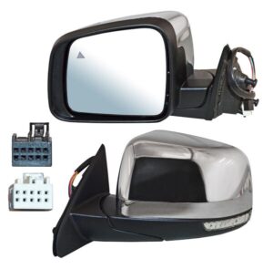 ELJGC11EL2 ESPEJO GRAND CHEROKEE 11-14 ELECT CROM C/MEM AUTOABATIBLE C/DESEMP C/SENSOR PUNTO CIEGO C/DIRECC SUMMIT/ SRT/ SRT8/ LAREDO/ OVERLAND/ LIMITED 13 PINES IZQ