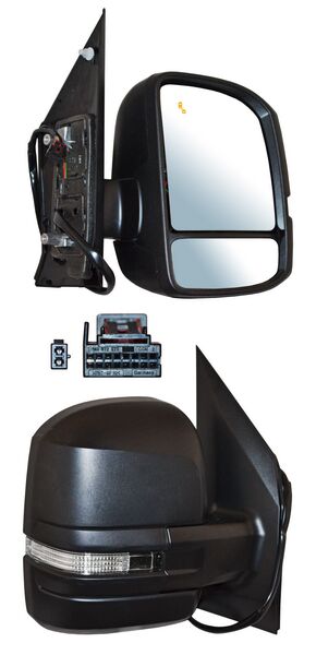ELVCRT19ER1 ESPEJO CRAFTER 19-22 ELECT C/DIRECC C/DESEMP C/SENSOR PUNTO CIEGO DER