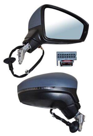 ELVTI18EL ESPEJO TIGUAN 18-21 ELECT P/PINT C/DIRECC C/DESEMP 6 PINES IZQ