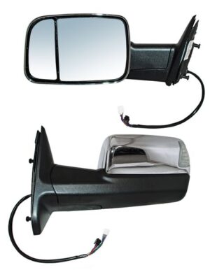 ESPA1067 ESPEJO DODGE RAM PU 09-16 4000 CROMADO/ELECTRICO C/DESEMPA?ANTE/DIRECCIONAL/LUZ INF LH