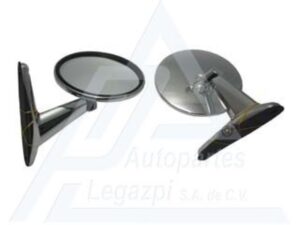 ESP142 ESPEJO UNIVERSAL CROMADO REDONDO PLASTICO (JGO)