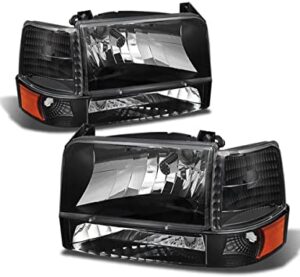 FAR1360 FARO FORD PU F150 92-96 F/NEGRO JGO C/CUARTOS ESQUINA AMBAR