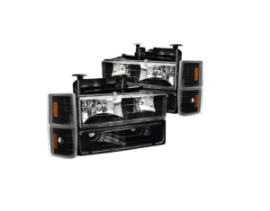FAR1390 FARO CHEV PU SILVERADO 94-95 F/NEGRO (JGO FAROS, CUARTO FRONTAL, CUARTO PUNTA INF Y SUP LH/RH)