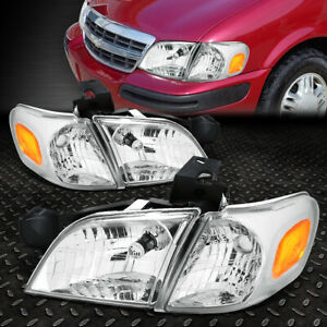 FAR1393 FARO CHEVROLET VENTURE 97-04 F/CROMADO (JGO FAROS Y CUARTOS PUNTA LH/RH)