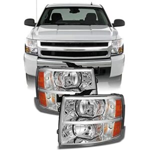 FAR1395 FARO CHEVROLET SILVERADO 07-13 F/CROMADO (JGO FAROS LH/RH)