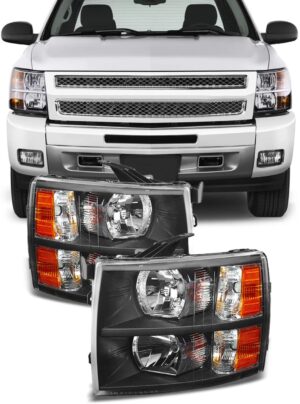 FAR1396 FARO CHEVROLET SILVERADO 07-13 F/NEGRO (JGO FAROS LH/RH)
