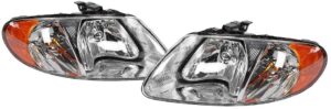 FAR1401 FARO DODGE CARAVAN 01-06/ TOWN COUNTRY 01-03 F/CROMADO (JGO FAROS LH/RH)