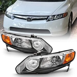 FAR1402 FARO HONDA CIVIC 06-11 F/NEGRO N/HYBRIDO (JGO FAROS LH/RH)