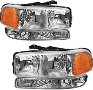 FAR1413 FARO GMC SIERRA/ YUKON 99-06 F/CROMADO PERFORMANCE TRANSPARENTE (JGO FAROS Y CUARTOS FRONTALES LH/RH)