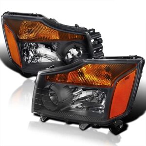 FAR1434 FARO NISSAN TITAN/ ARMADA 04-07 F/NEGRO (JGO FAROS LH/RH)