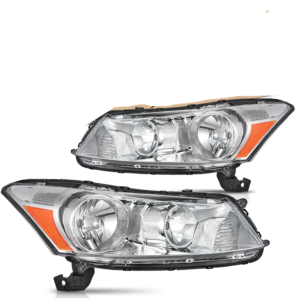 FAR1535 FARO HONDA ACCORD 08-12 F/CROMADO CUARTO BLANCO/ AMBAR 4P (JGO FAROS LH/RH)