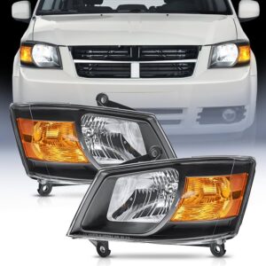 FAR1540 FARO DODGE CARAVAN 08-10 F/NEGRO (JGO FAROS LH/RH)