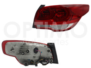 FCNC4801 CALAVERA CHEV CAVALIER 18-21 DER C/ARNES C/LED (ROJO/BLANCO/ROJO)