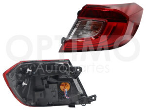 FCNH0121 CALAVERA HONDA ACCORD 18-21 DER EXT C/ARNES C/LED (VERSION SPORT) (ROJO/BLANCO)