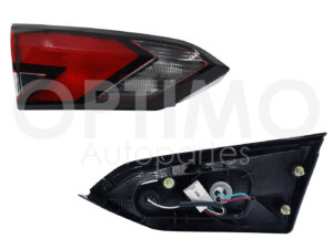 FCNN0914 CALAVERA NISSAN VERSA 20-23 IZQ INT C/ARNES C/FILO OSCURO (BLANCO/ROJO/BLANCO)