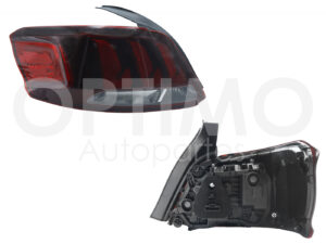 FCNP1012 CALAVERA PEUGEOT 301 18-22 IZQ C/ARNES OSCURA (ROJO/BLANCO)