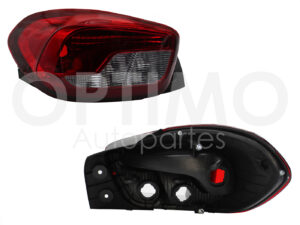 FCNR0902 CALAVERA RENAULT KWID 19-22 IZQ S/ARNES OSCURA (ROJO/BLANCO/ROJO)