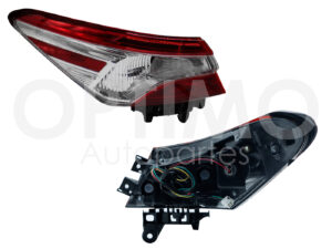 FCNT0142 CALAVERA TOYOTA CAMRY 18-22 IZQ EXT C/ARNES CLARA (ROJO/BLANCO)