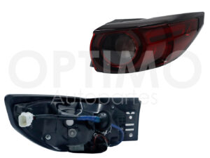 FCNZ0213 CALAVERA MAZDA CX-5 18-21 DER EXT C/ARNES C/LED OSCURA (BLANCO/ROJO)