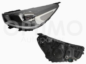 FFNA0112 FARO KIA RIO 18-23 IZQ F/NEGRO C/MOTOR S/LUPA (SEDAN/H-BACK)