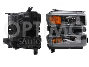 FFNC2601 FARO CHEV SILVERADO 1500 19-21 DER F/NEGRO P/HALOGENO C/MICA AMBAR