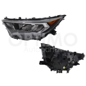 FFNT0622 FARO TOYOTA RAV-4 21-22 IZQ F/NEGRO MICA AMBAR FILO CROMO