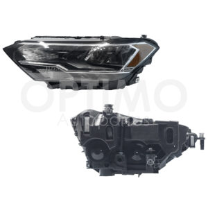 FFNV0132 FARO VOLKSWAGEN JETTA A7 19-23 IZQ F/NEGRO C/LED C/MICA AMBAR (VERSION TRENDLINE-COMFORTLINE-R-LINE)