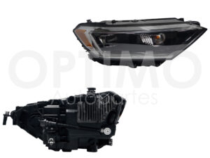 FFNV0133 FARO VOLKSWAGEN JETTA A7 19-23 DER F/NEGRO C/LED C/LUPA C/MICA AMBAR (VERSION HIGHLINE-GLI)