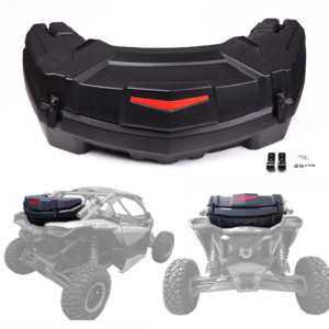 HIE81 HIELERA TIPO MALETERO PARA CUATRIMOTO /  RZR ATV CAN AM UNIVERSAL NEGRO PLASTICO (86L 112X55X41)