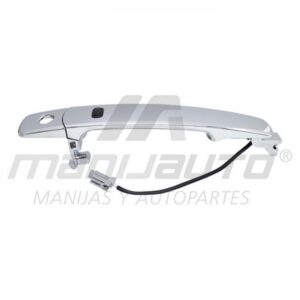 JAE497 JALADERA EXT NISSAN XTRAIL 08-14/ROGUE 08-14/MURANO 05-08/INFINITI 03-07 C/HOYO P/LLAVE C/HOYO P/SENSOR LH CROMADA