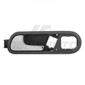 JAI315 JALADERA INT SEAT IBIZA/CORDOBA 03-09 DEL C/HOYO P/VIDRIO ELECT NEGRA/CROMO LH