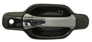 MEPCCL04DCR MANIJA EXT COLORADO/ CANYON 04-12 NEGRA/ CROMO C/HOYO P/LLAVE DEL PLASTICO DER