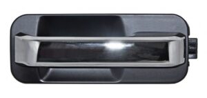 MEPFPU15CTL MANIJA EXT FORD PU 15-20 LOBO CROM/ NEGRA S/HOYO P/LLAVE  TRAS PLASTICO IZQ