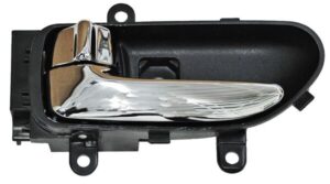 MINRO08L MANIJA INT ROGUE/ XTRAIL 08-14 NEGRA/ CROMO DEL/ TRAS PLASTICO IZQ