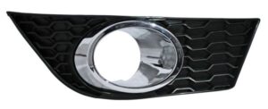 PADA273B PARRILLA DE DEFENSA CHEV AVEO 17.5-18 C/HOYO P/FARO C/MOLDURA CROM RH